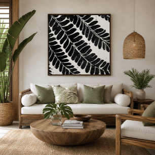 Hawaiianisches Haole Koa- Leucaena-Blatt Leinwanddruck