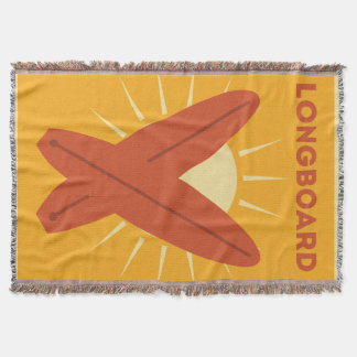 Hawaiianisches Longboard-Surfbrett Vintage Retro Decke