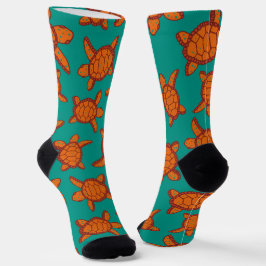 Hawaiianisches Meeresschildkrötenmuster Socken