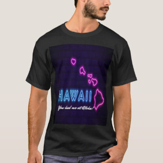 Hawaiianisches Neondesign T-Shirt