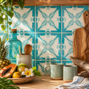 Hawaiianisches Quilt Hahaloa Manta Ray Fliese