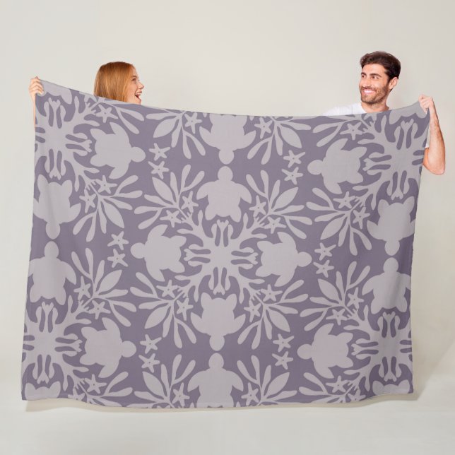 Hawaiianisches Quilt Honu ( Meeresschildkröte ) Fleecedecke (Beispiel)