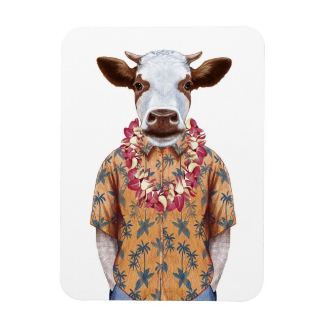 Hawaiianisches Shirt Magnet (Vertikal)
