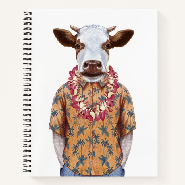 Hawaiianisches Shirt Notizbuch (Vorderseite)