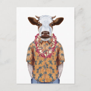 Hawaiianisches Shirt Postkarte