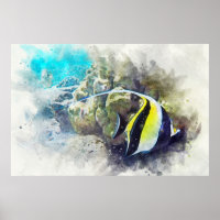Hawaiianisches tropisches Fischwasser - maurisches