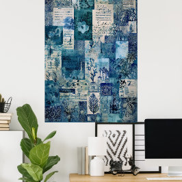 Hawaiianisches Vintages botanisches Scrapbook Poster