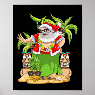 Hawaiianisches Weihnachten Mele Kalikimaka Hula-Ta Poster
