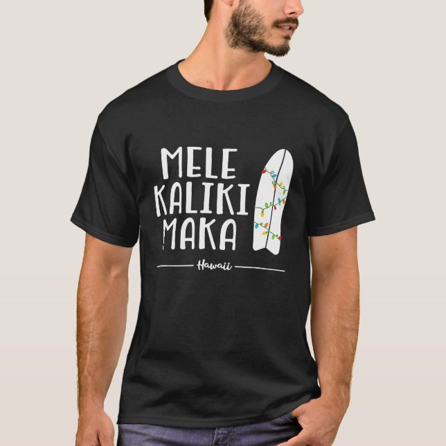 Hawaiianisches WeihnachtsShirt Mele Kalikimaka Sur T-Shirt