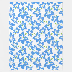Hawaiianisches Zeitdeckchen Fleecedecke