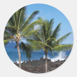 Hawaiiansticker Runder Aufkleber