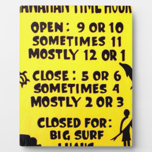 Hawaiianzeit Fotoplatte