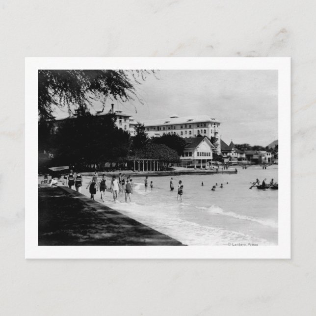 HawaiiBeachfront Scene FotografHawaii Postkarte