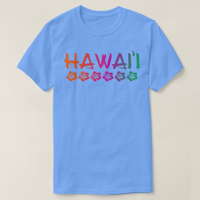 HawaiiHibiscus FlowersSunset ColorsClassic  T-Shirt (Design vorne)