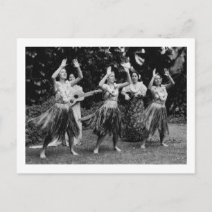 HawaiiHula Dancers FotografHawaii Postkarte