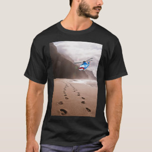 Hawaiin footprints in the sand T-Shirt