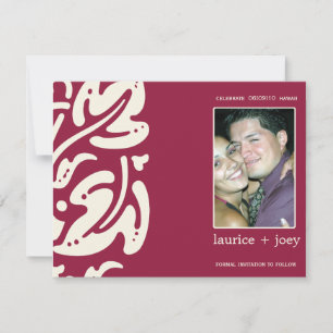 Hawaiin - Save the Date Postkarte