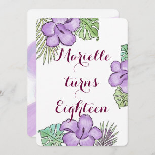 Hawaiin-Thema Einladung