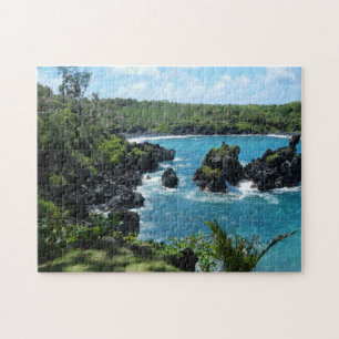 Hawaiis schwarzer Sandstrand Puzzle