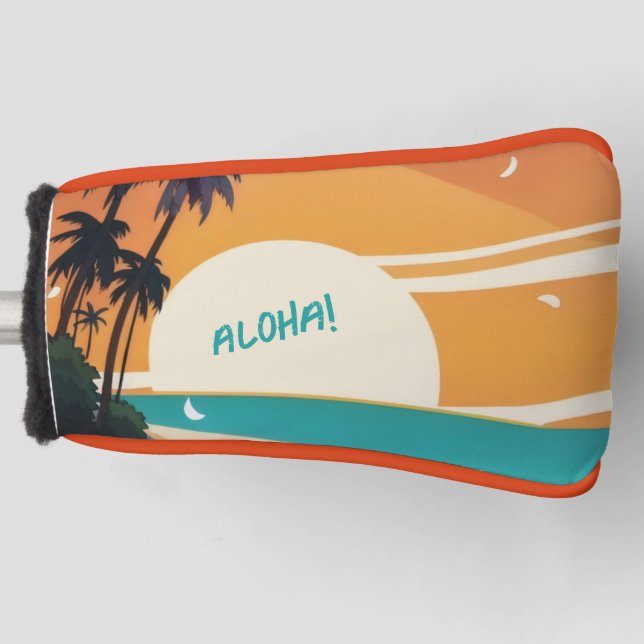 Hawaiisch/Aloha/Tropical/Strand Golf Headcover (Vorderseite)