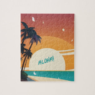 Hawaiisch/Aloha/Tropical/Strand Puzzle
