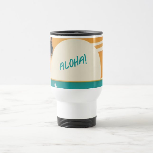 Hawaiisch/Aloha/Tropical/Strand Reisebecher (Mittel)