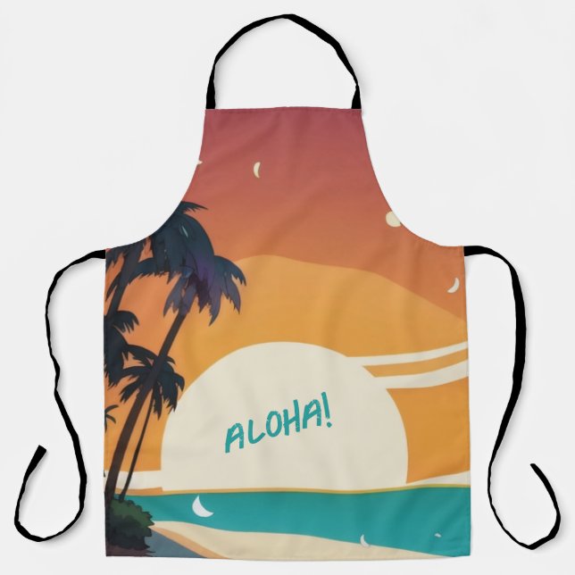 Hawaiisch/Aloha/Tropical/Strand Schürze (Vorderseite)
