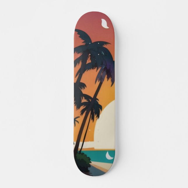 Hawaiisch/Aloha/Tropical/Strand Skateboard (Vorne)