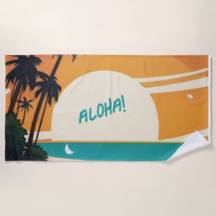 Hawaiisch/Aloha/Tropical/Strand Strandtuch