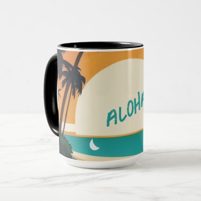 Hawaiisch/Aloha/Tropical/Strand Tasse (Vorderseite Links)