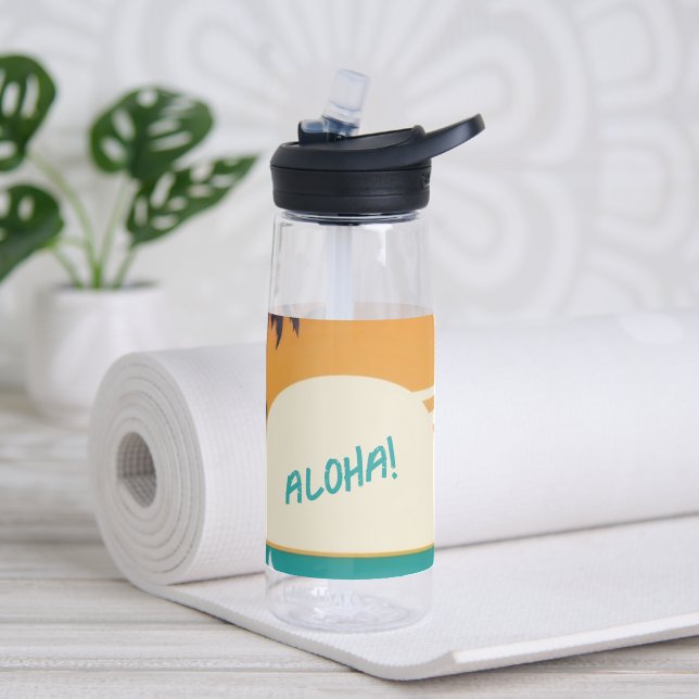 Hawaiisch/Aloha/Tropical/Strand Trinkflasche (Yoga)