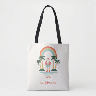 Hawaiisch/Regenbogen/Palmen Santa