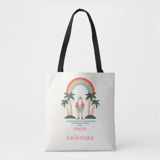 Hawaiisch/Regenbogen/Palmen Santa (Vorderseite)