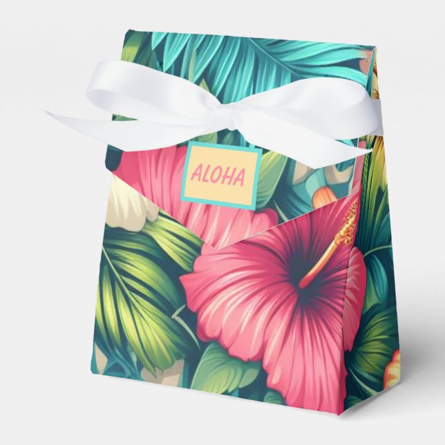Hawaiisch/tropisch Geschenkschachtel (Vorderseite)