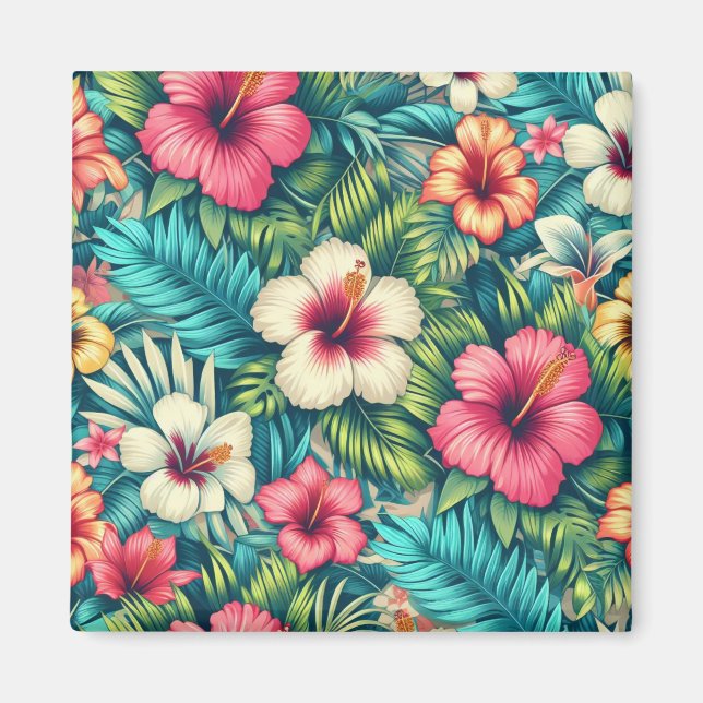 Hawaiisch/tropisch Magnet (Vorne)