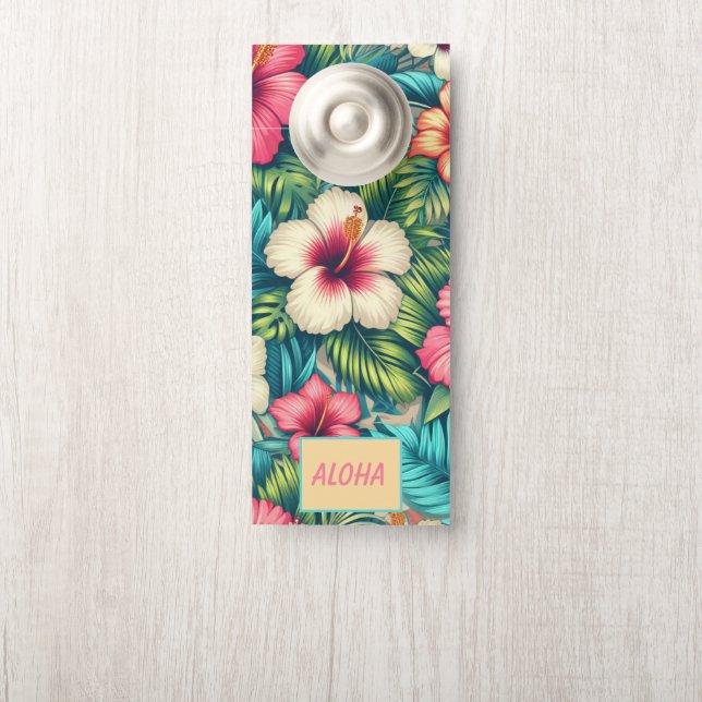 Hawaiisch/tropisch Türanhänger (Auf Knauf)