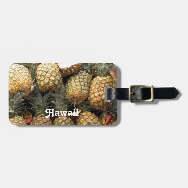 Hawaiische Ananas Gepäckanhänger (Vorderseite horizontal)