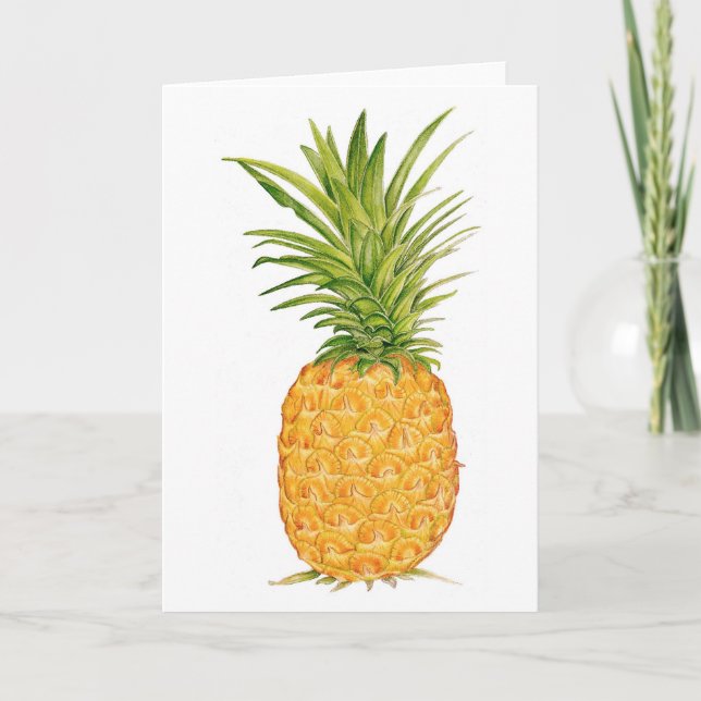 Hawaiische Ananas Karte (Vorderseite)