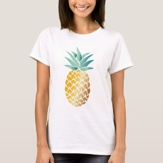 Hawaiische Ananas-tropischer Strand T-Shirt