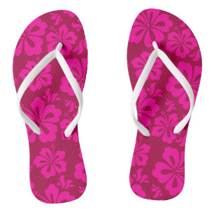 hawaiische Blume des Spaßes drehen Reinfälle um Flip Flops