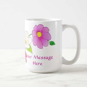 Hawaiische Blumen-personalisierte Kaffee-Tassen Tasse