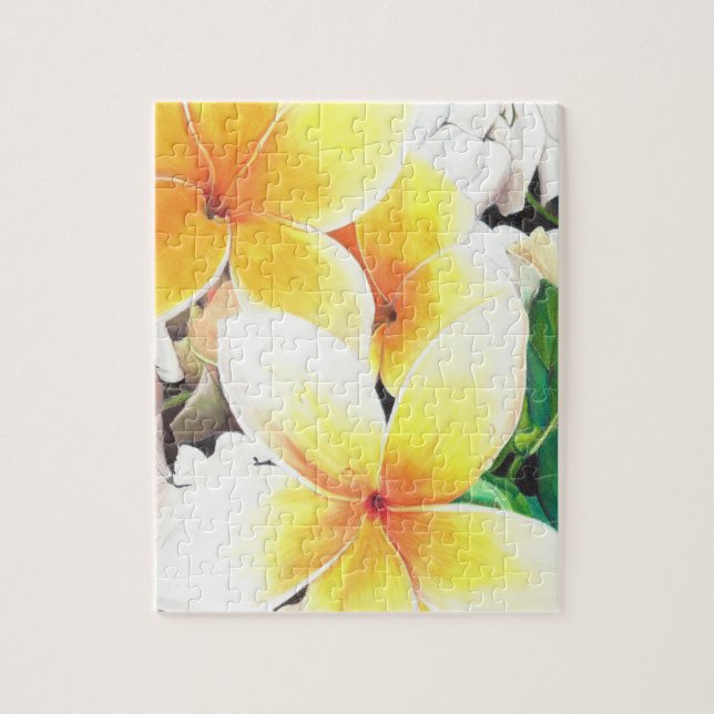 Hawaiische Blumen Puzzle (Vertikal)