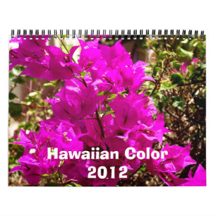 Hawaiische Farbe 2012 Kalender