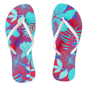 HAWAIISCHE FLUCHT-ART-MUTIGE FARBblumenmuster Flip Flops