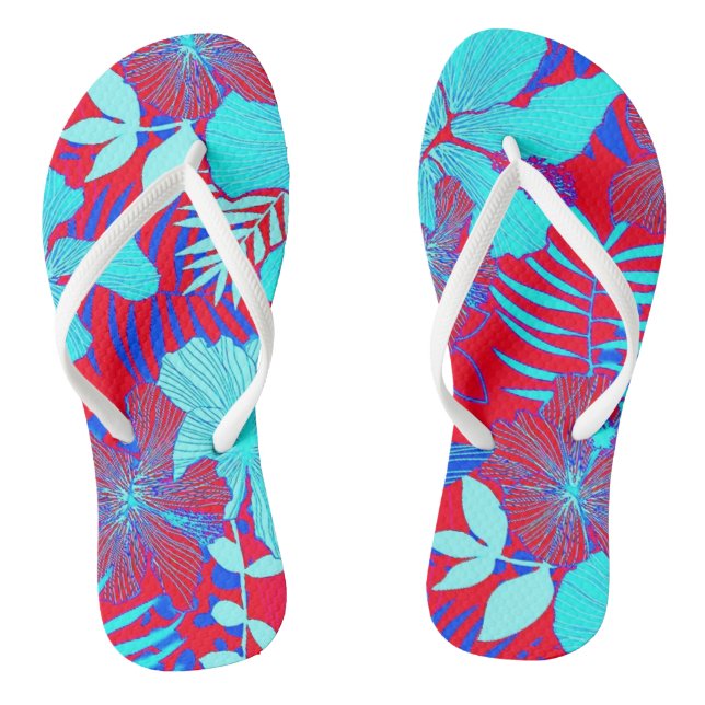 HAWAIISCHE FLUCHT-ART-MUTIGE FARBblumenmuster Flip Flops (Fußbett)