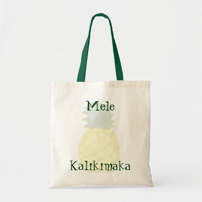 Hawaiische frohe Weihnacht-Ananas Tragetasche (Vorne)