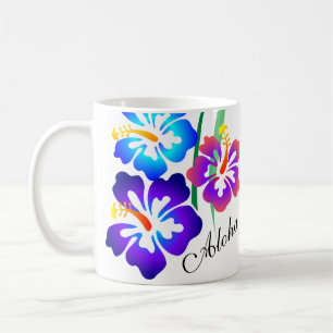 Hawaiische Hibiskus-Blumen Aloha Tasse