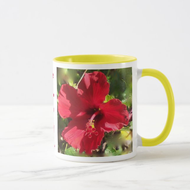 Hawaiische Hibiskus-Tasse Tasse (Rechts)