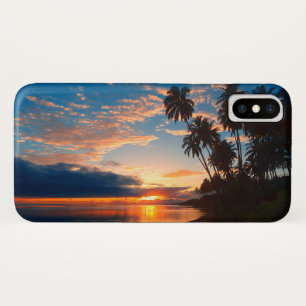 Hawaiische Insel-tropischer Sonnenuntergang Case-Mate iPhone Hülle