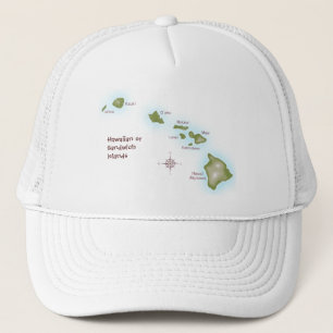 Hawaiische Inseln Truckerkappe